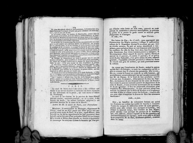 Arresté du directoire du département de Mayenne-et-Loire, du 18 juin 1792