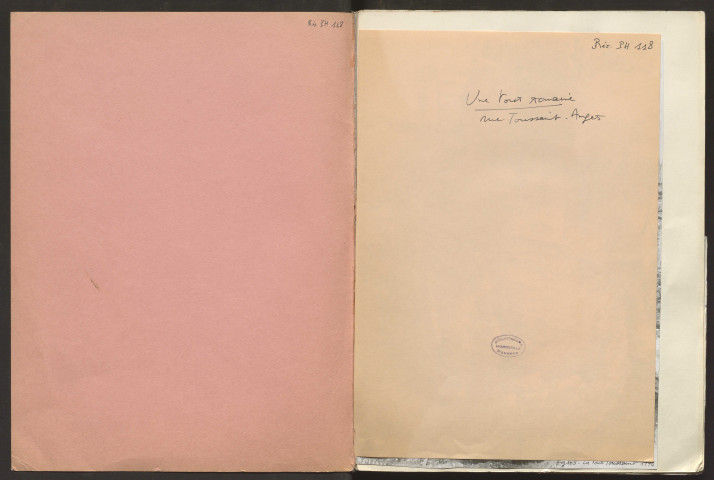 Fouilles des 50-52 rue Toussaint en 1974