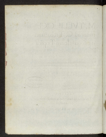 M. Tullii Ciceronis ad C. Trebatium jurisconsultum topica