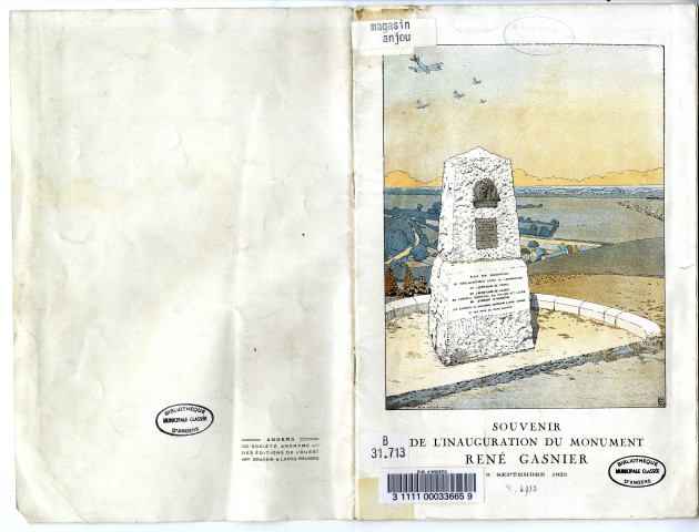 Souvenir de l'inauguration du monument René Gasnier 9 septembre 1923