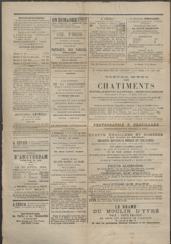 Le postillon. 25 avril 1884 (2e année, n° 113)