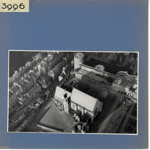 Angers : Château, détails ( vue aérienne)