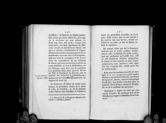 Discours sur Angers, relativement à l'industrie et au commerce