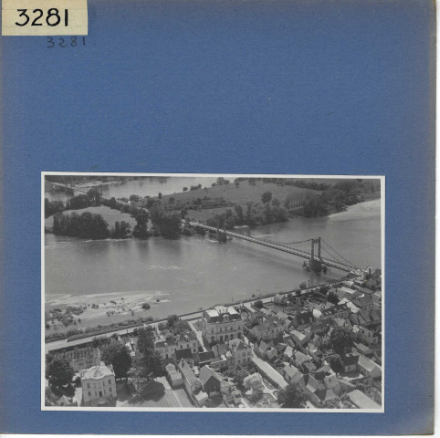Les Rosiers-sur-Loire : Pont, vue aérienne