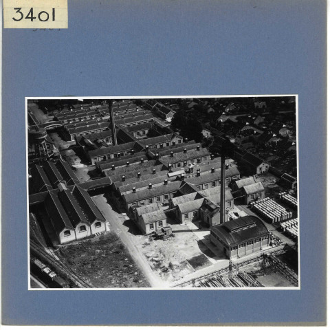 Trélazé : Manufacture des allumettes (vue aérienne)