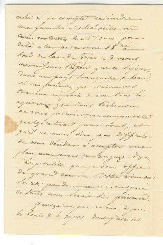 Correspondance du baron James de Rotschild adressée au docteur Lallemand