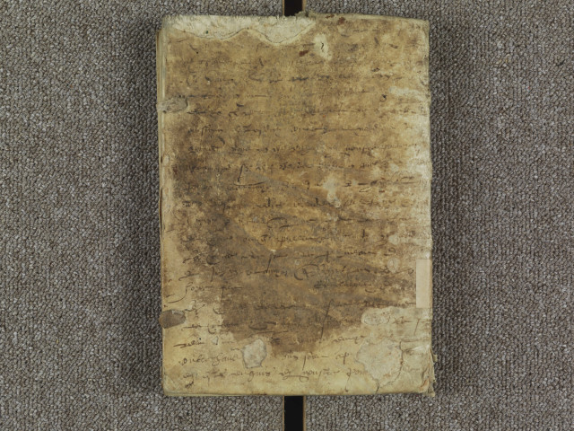 « Incipit manuale secundum usum Andegavensem. » Le dernier feuillet, en papier, ajouté au XVIe siècle, renferme l'« Officium parvulorum puerorum quando puer extrahitur »