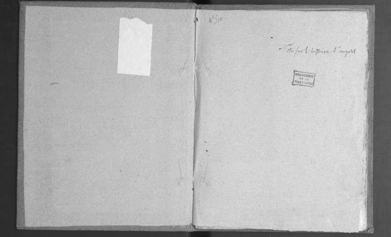 Notes sur l'histoire d'Angers, des origines à la fin du XVe siècle, tirées pour la plupart des ouvrages de Bourdigné et de Jean Hiret