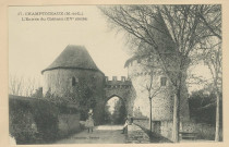 57. Champtoceaux (M-et-L). L'entrée du château (XVe siècle)