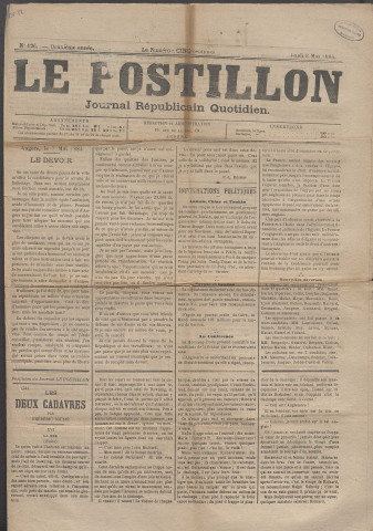 Le postillon. 8 mai 1884 (2e année, n° 126)