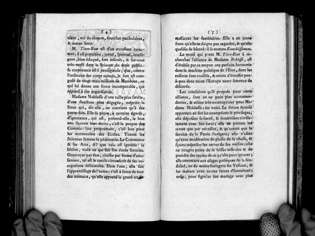 Projet d'alliance matrimoniale entre M. Tiers-Etat et Madame Noblesse