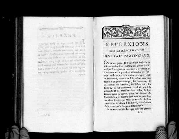 Réflexions sur la réformation des Etats provinciaux, par M. de Servan