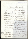Lettre de Charles Lecocq à Jean Huré