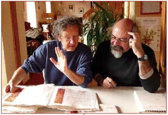 Photographie de Kenneth White et Dominique Rousseau