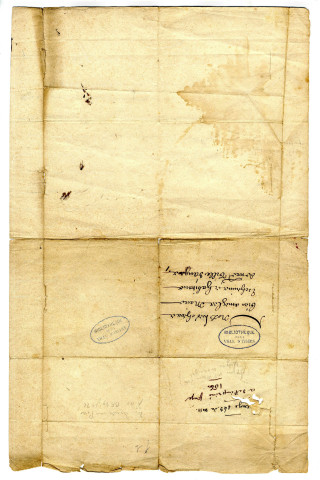 Dossier provenant de la succession de Blordier-Langlois, acheté en 1885