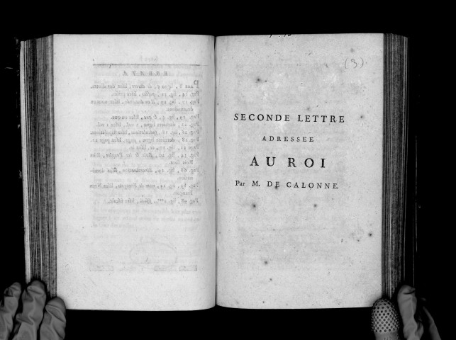 Seconde lettre adressée au roi par M. de Calonne, le 5 avril 1789