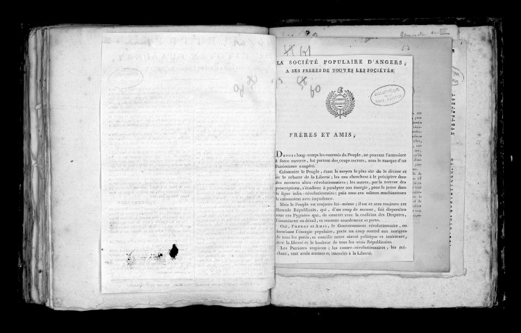 Lettre du citoyen Charlery, commissaire du département près l'armée