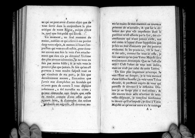 Lettre adressée au roi, par M. de Calonne