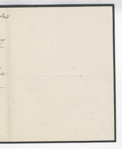 Correspondance de Bouley H. [à Gubler?]