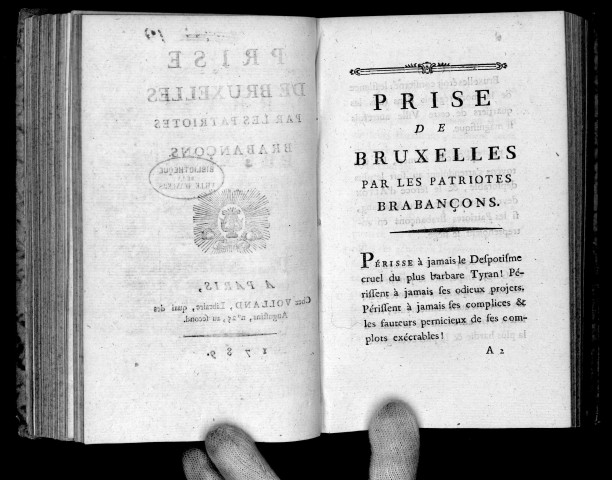 Prise de Bruxelles par les patriotes brabançons