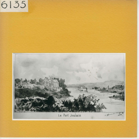 Marigné : Le Port Joulain (1884)