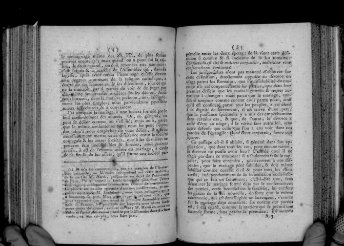 Rapport sur le projet de décret des comités ecclésiastique et de Constitution, concernant les empêchements, les dispenses et la forme des mariages, par M. Durand de Maillane