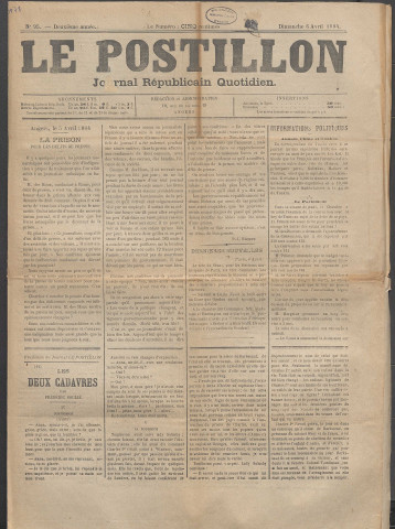 Le postillon. 6 avril 1884 (2e année, n° 95)