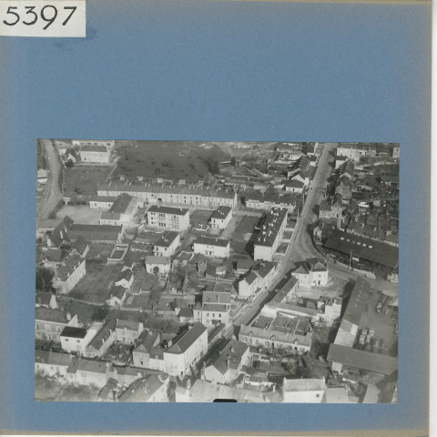 Segré : Le bourg, vue aérienne