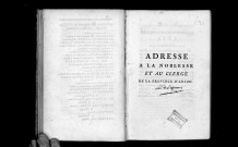 Adresse à la noblesse et au clergé de la province d'Anjou
