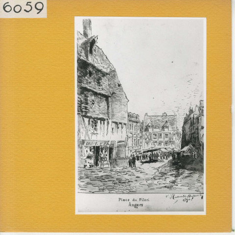 Angers : Place du Pilori (1890)