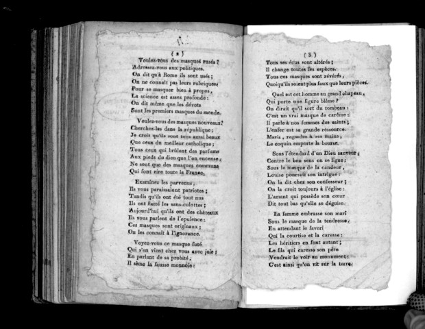 Voilà les masques, les vrais masques, grands et petits. Air : Femmes, voulez-vous éprouver.