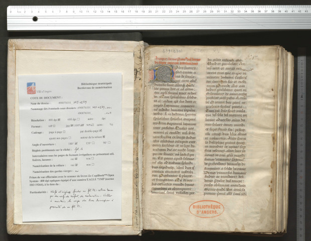 « Incipit sermo primus beati Bernardi super Cantica canticorum. Vobis, fratres, alia quam aliis de seculo... »