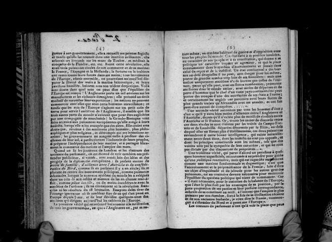 Quelques réflexions sur les dernières séances du Parlement d'Angleterre