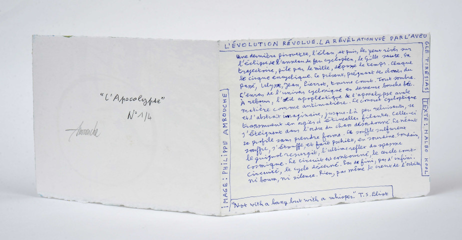 L'évolution révolue. La révélation vue par l'aveugle Tirésias