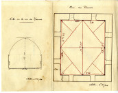 Niche sur la rue des Carmes (échelle 0,05 m/100), et rue des Carmes (échelle 0,04 m/100)