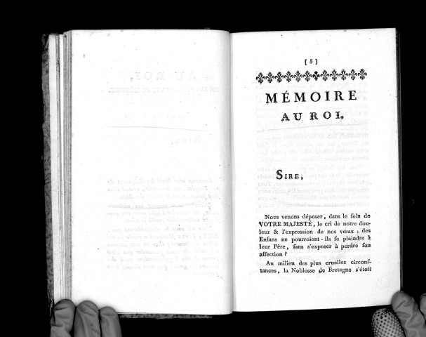 Mémoire présenté au roi à Versailles, le 31 août 1788 ; par messieurs les cinquante-trois députés des trois ordres de la province de Bretagne ; avec la lettre de la commission intermédiaire à M. Necker.