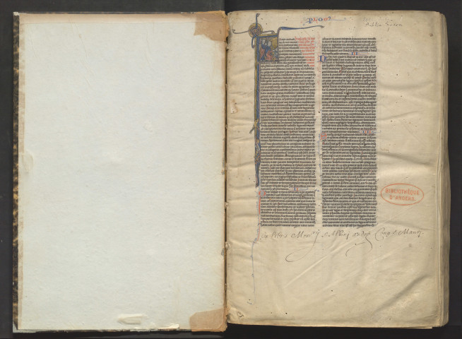 Bible latine, texte de l'Université