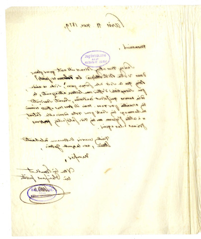 Correspondance de P. Lesson [à Pierre-Jean David d'Angers]