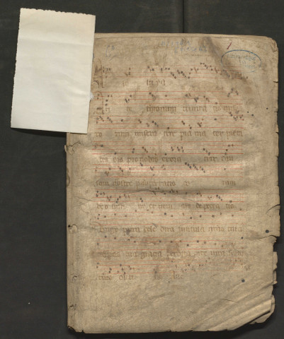 Fragment d'hymnes, proses et antiennes à la Sainte-Vierge (XIVe siècle)