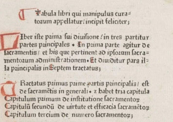 Page du Manipulus curatorum