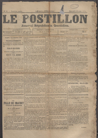 Le postillon. 6 fév. 1884 (2e année, n° 36)