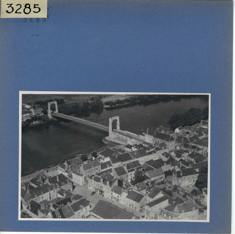 Chalonnes : Pont, vue aérienne