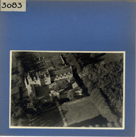 Saint-Laurent-de-Landemont : Château de la Colaissière, vue aérienne