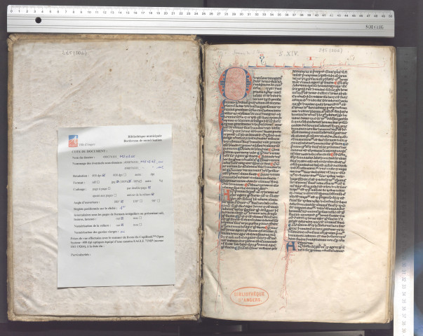 « Quia, sicut Damascenus dicit, homo factus ad ymaginem Dei... Explicit prima secunde »