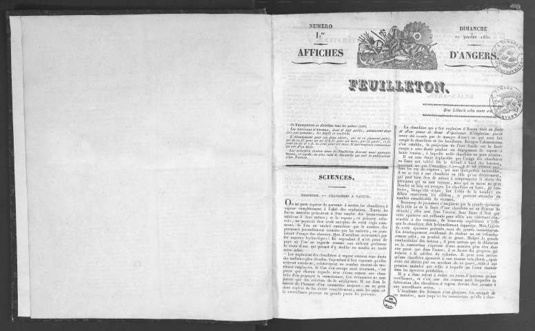 Affiches d'Angers. Feuilleton bimensuel, paraissant le dimanche