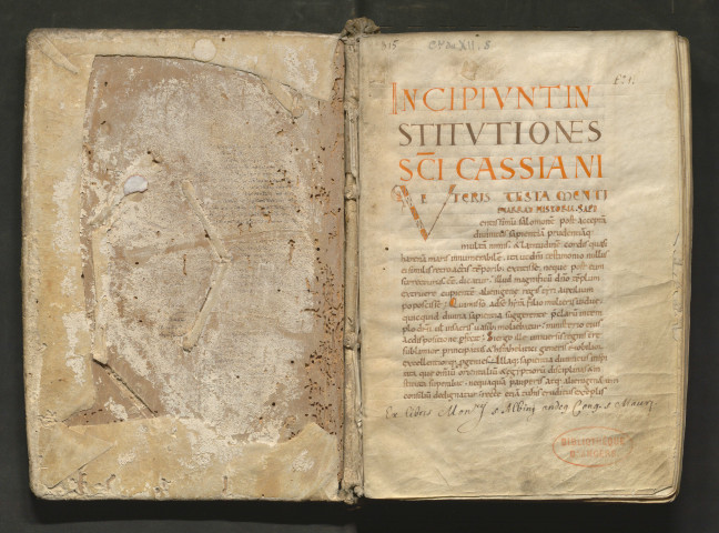 « Incipiunt Institutiones sancti Cassiani. Veteris instrumenti narrat historia... »