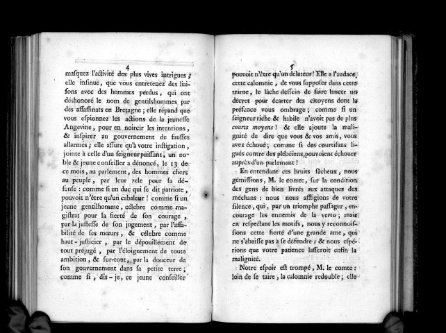 Lettre à un seigneur d'Anjou, accusé de tromper le peuple