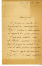 Lettre d'Alexandre Falguière