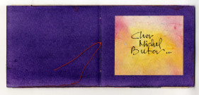 Cher Michel Butor...