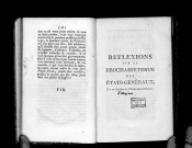 Réflexions sur la prochaine tenue des Etats-Généraux, par un membre de l'ordre de la noblesse (d'Anjou)